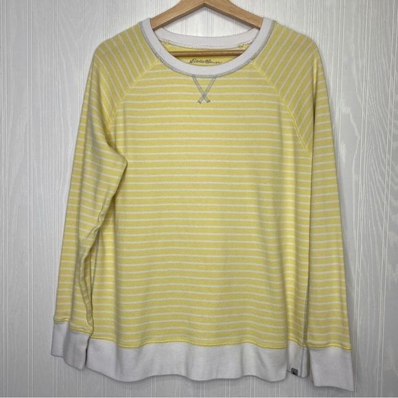 Eddie Bauer Tops - Eddie Bauer Legend Wash Striped Sweatshirt Size XL